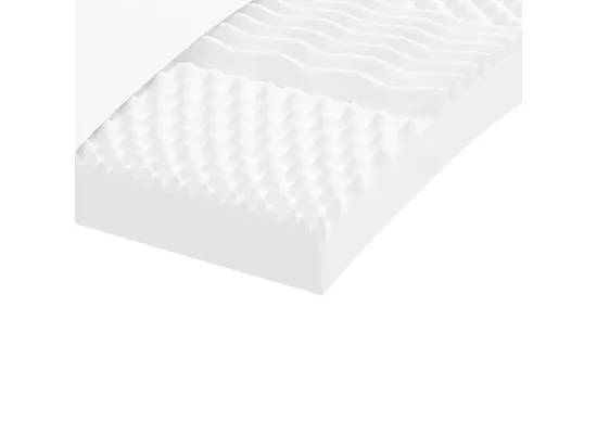 Lit de jour avec gigogne et matelas crème 80x200 cm tissu
