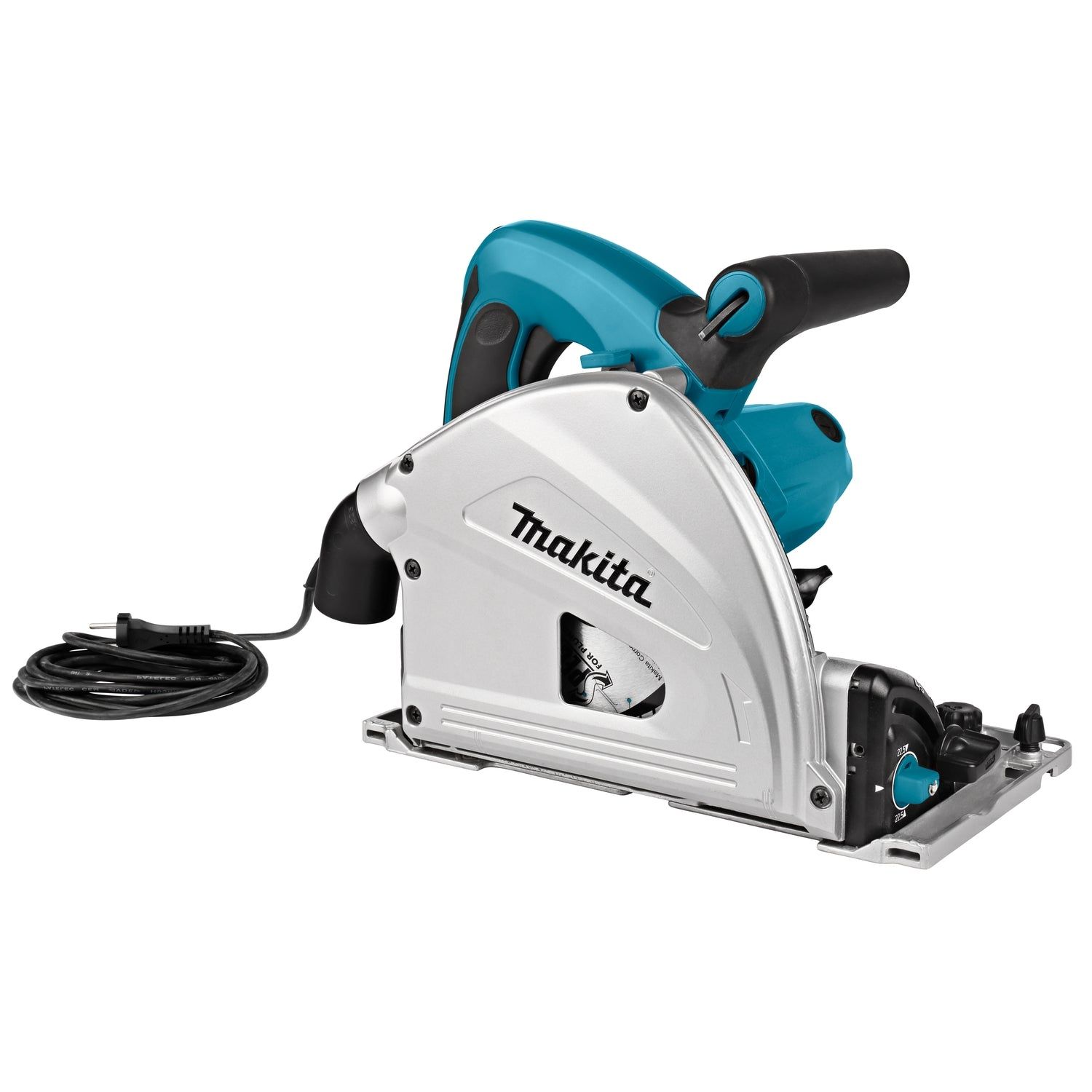 Makita SP6000J1X2 Invalcirkelzaag 230V in Mbox   2x Geleiderail 1500mm   Foudraal   Koppelstripset