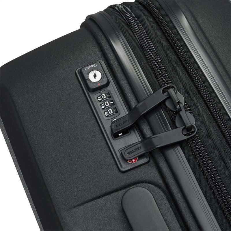 Valise rigide Belmont Plus Extensible 70 cm Matières Recyclées Noir