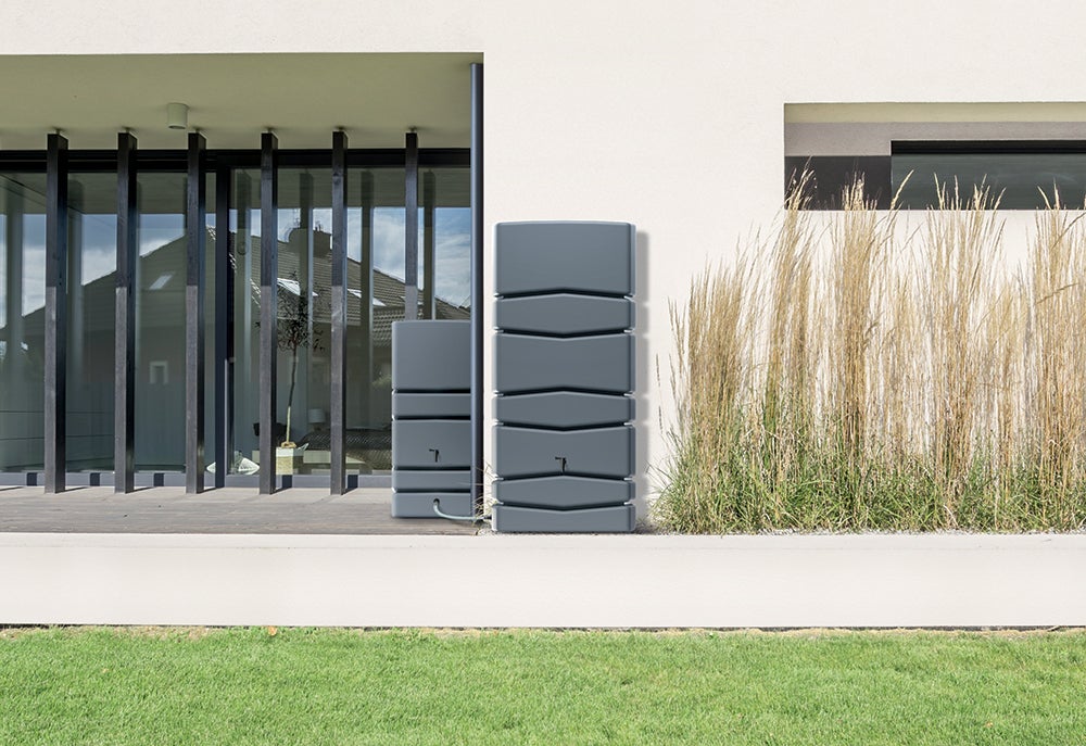 Intratuin regenton Aqua Tower antraciet 450 L