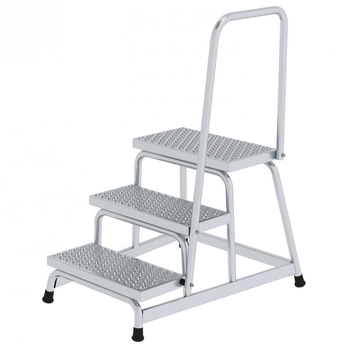 MUNK R13 star werkplatform met leuning, 3 treden