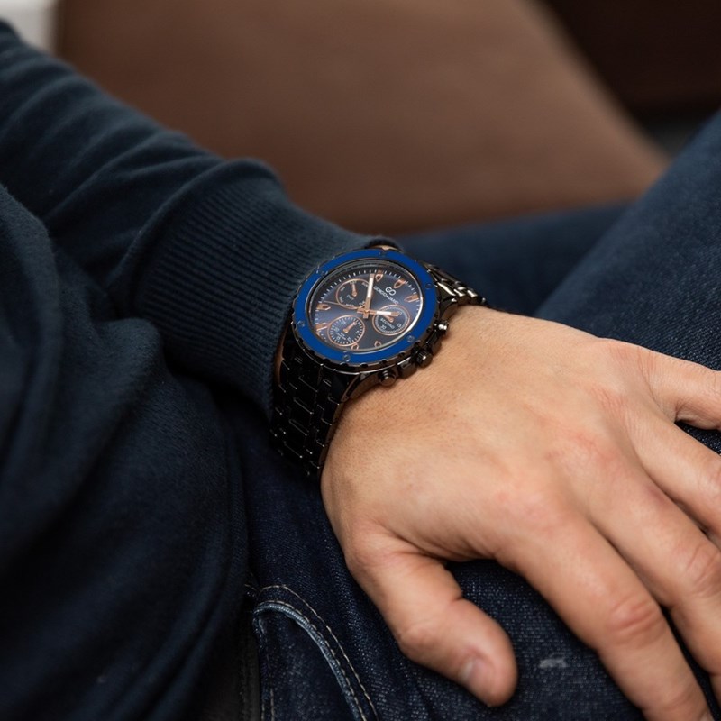 Montre Homme GIORGIO bracelet Acier Noir