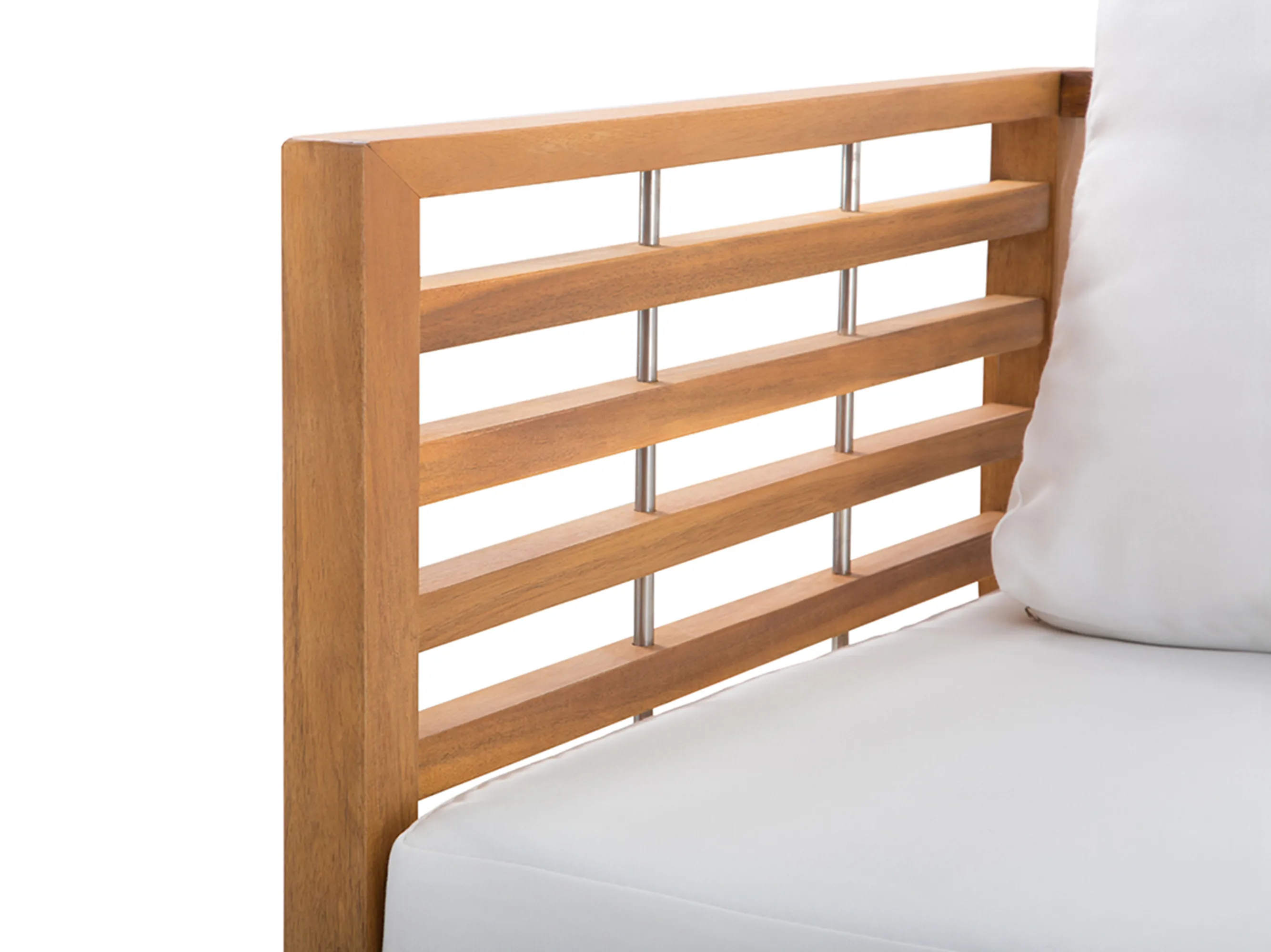 Loungeset met tafel 4-zits BERMUDA Acaciahout Bruin