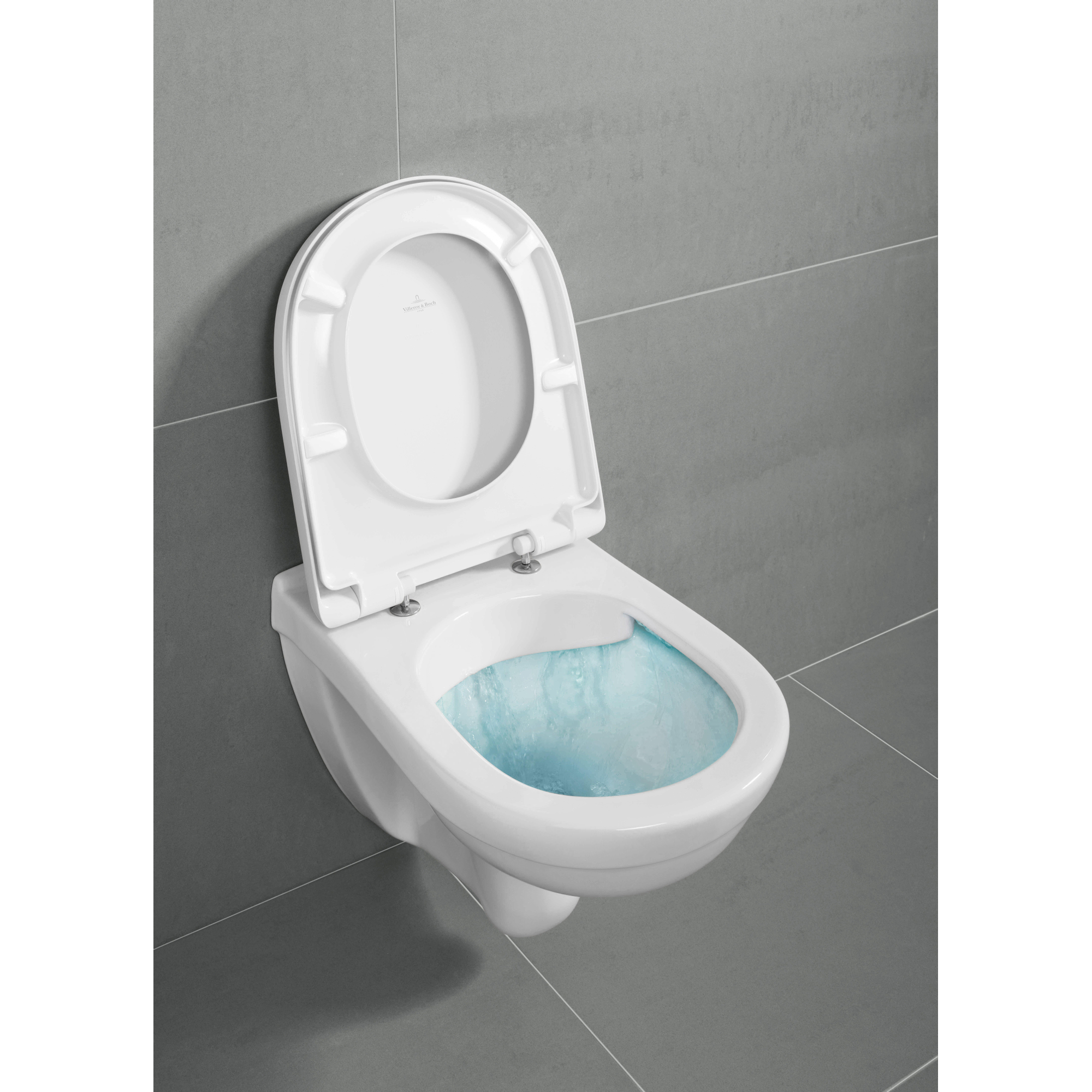 Villeroy & Boch O.novo hangend randloos toilet CeramicPlus met softclose zitting wit glans