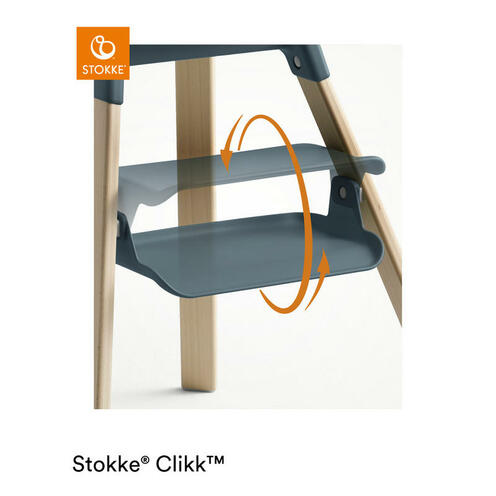 Chaise haute Clikk Fjord Blue - STOKKE