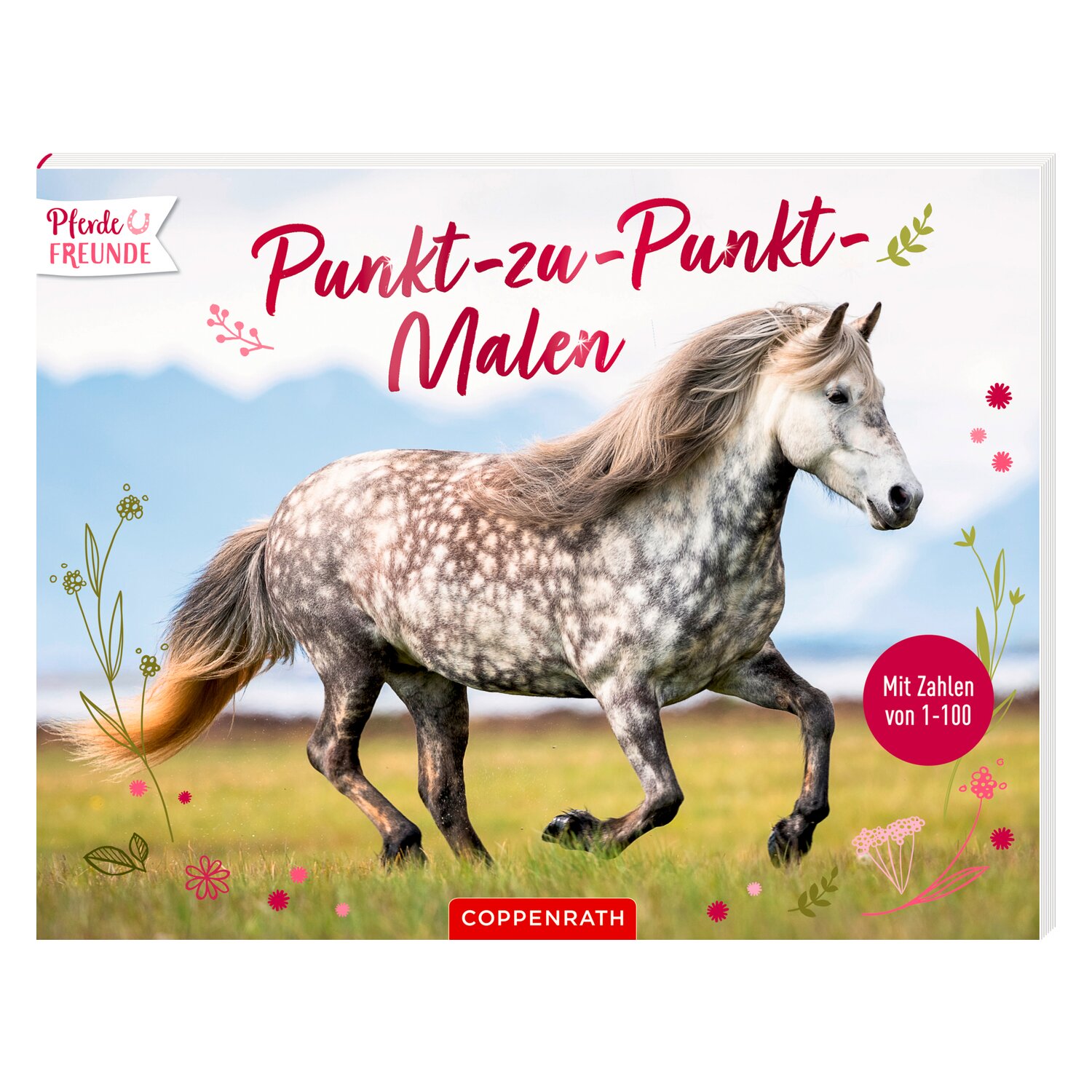 DIE SPIEGELBURG Punkt-zu-Punkt-Malen Pferdefreunde