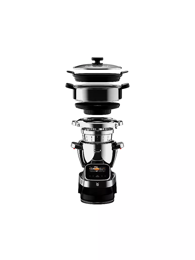 WMF Küchenmaschine mit Kochfunktion AVANTGARDE Cromarg.Schwarz silber