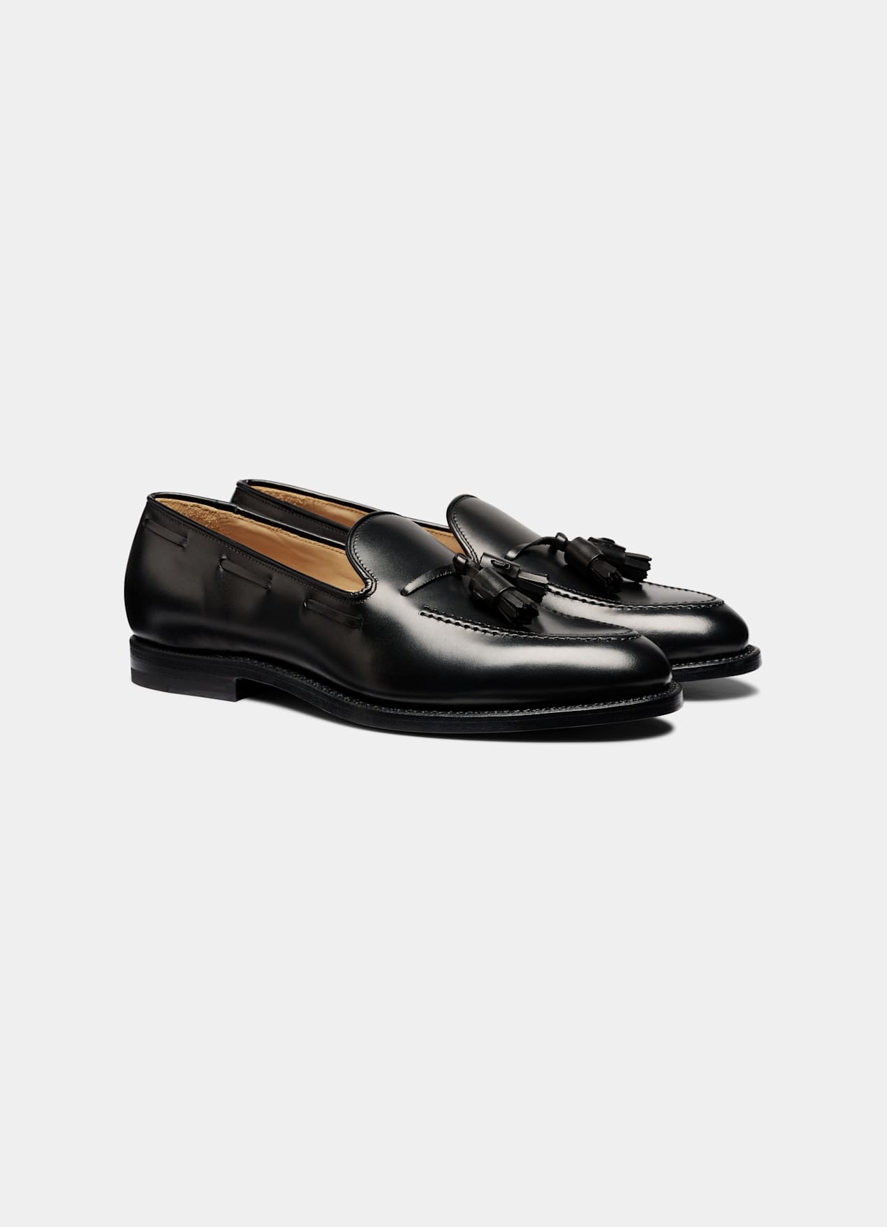 Mocassins à pompons noirs - Fabrication italienne