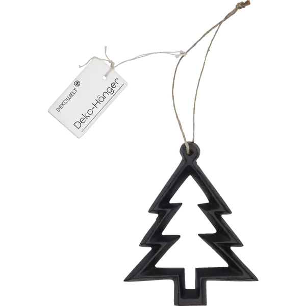 HÄNGER STERN TANNE GESCHENK SCHWARZ