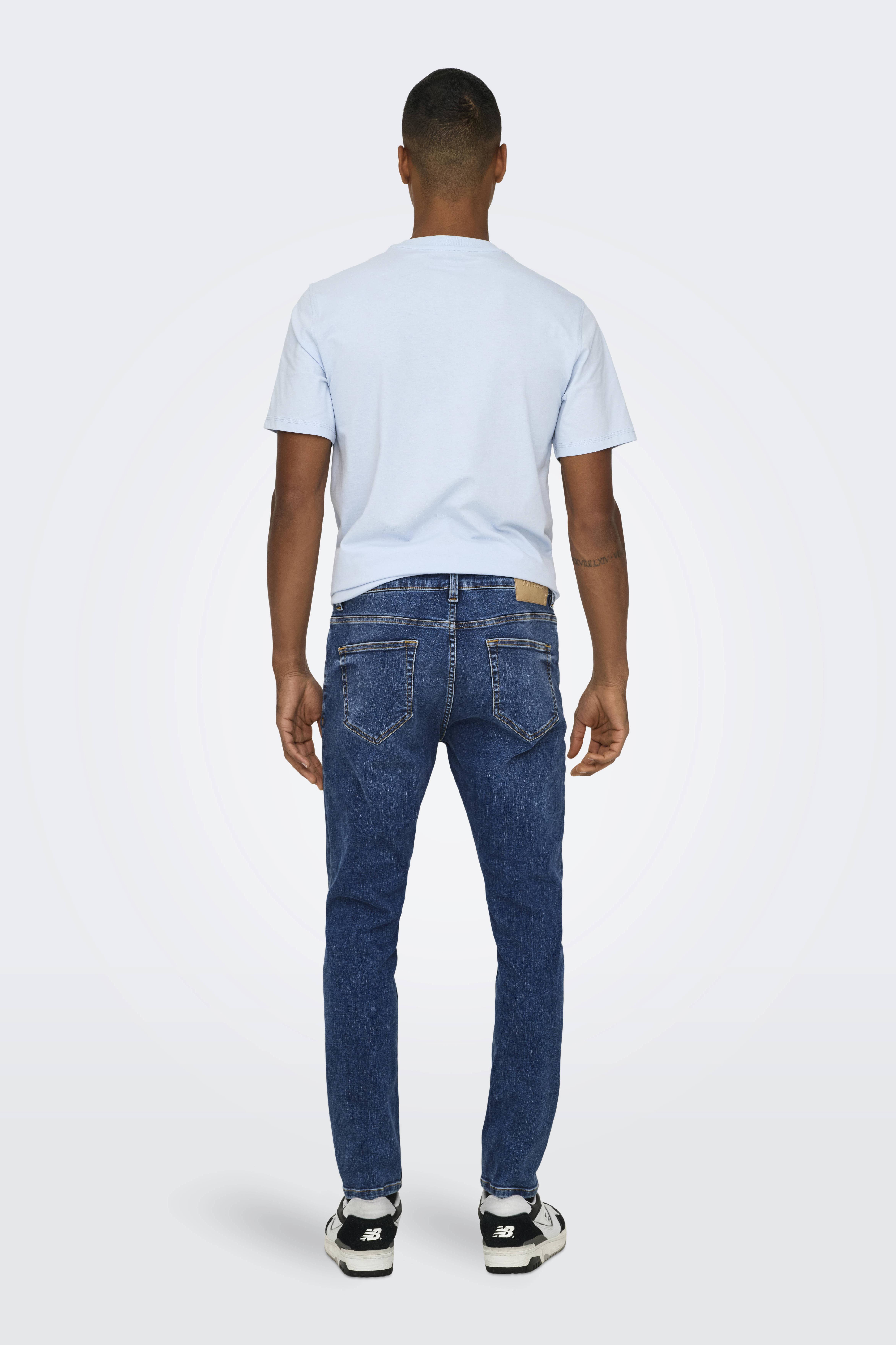 ONLY & SONS slim fit jeans blauw
