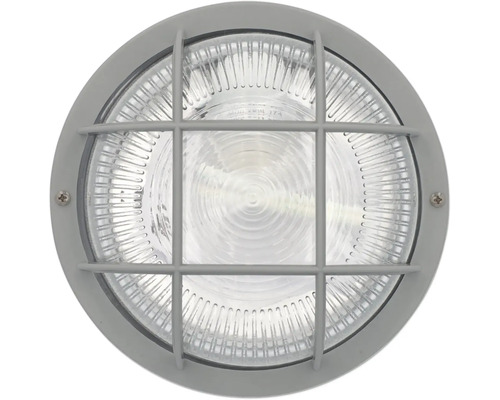 Ronde lamp 1-lamp ØxH 185x100 mm grijs