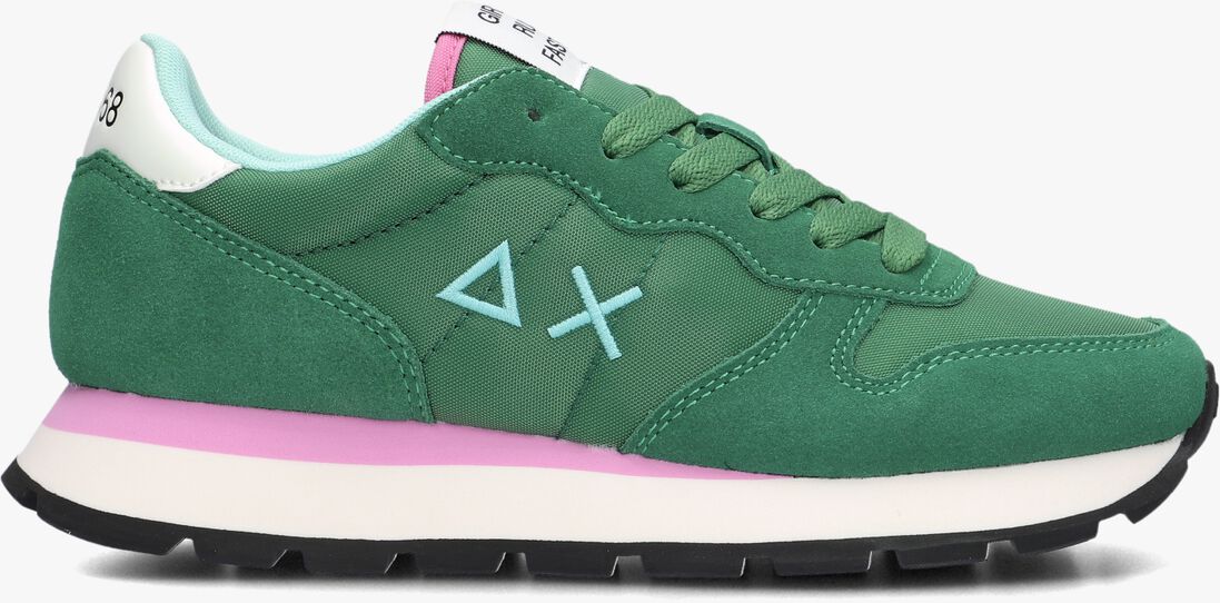 SUN68 groene sun68 lage sneakers ally solid nylon