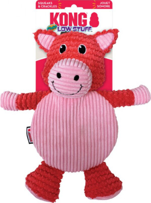 Kong - Bamse Til Hund - Gris - Low Stuff Crackle - 30 CM