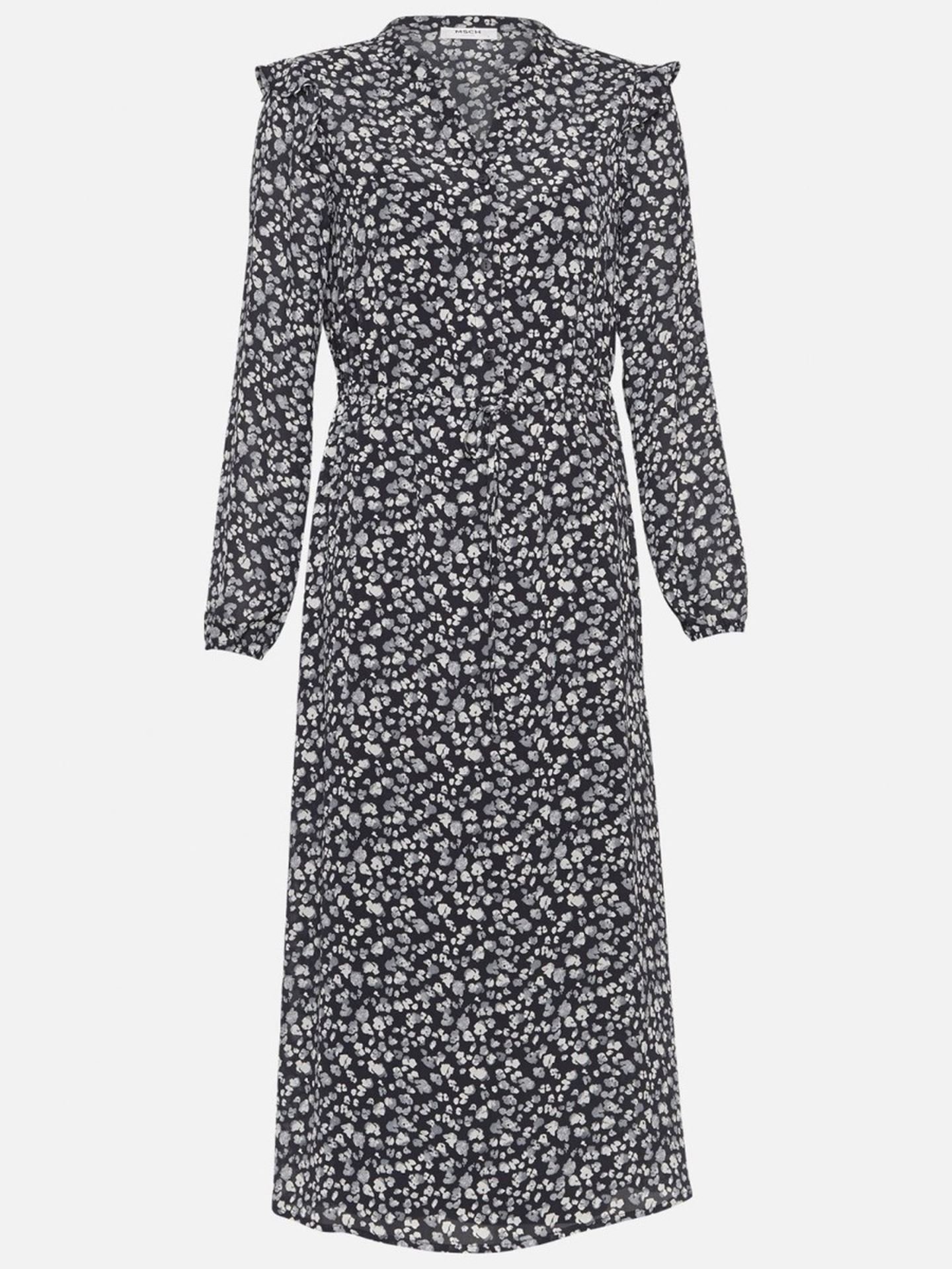 MSCH Copenhagen Maella Rikkelie Long Sleeve Dress All Over Print
