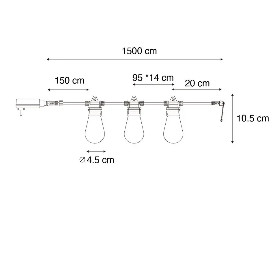 Qazqa buitenlampen chill zwart geïntegreerde led