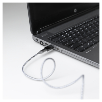 Q-Link adapter 1x USB-C/A en 1x USB-A/C zwart