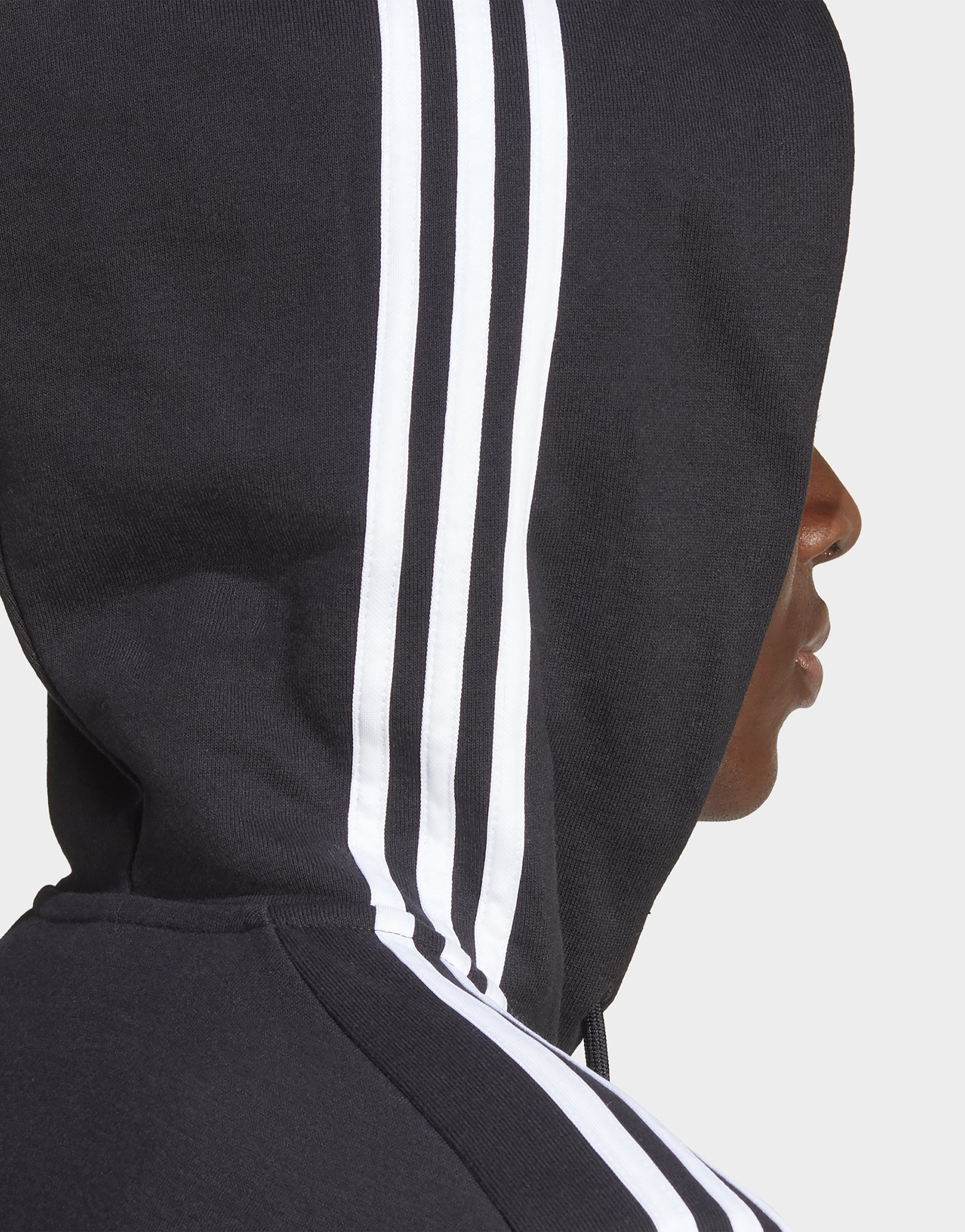 adidas Veste à capuche zippée 3 bandes Essentials