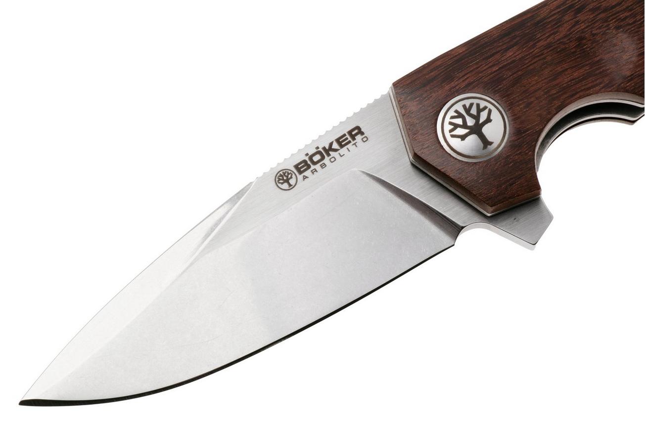 Böker Arbolito Wilki G 01BA3722G Satin 14C28N, Guayacan Wood, zakmes