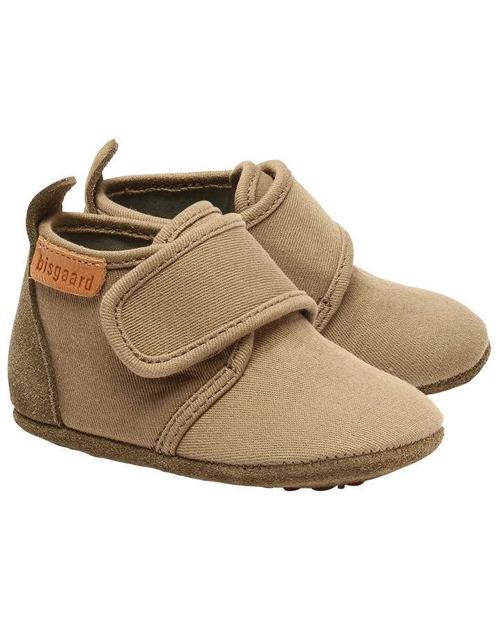 Klett-Hausschuhe BABY COTTON in green