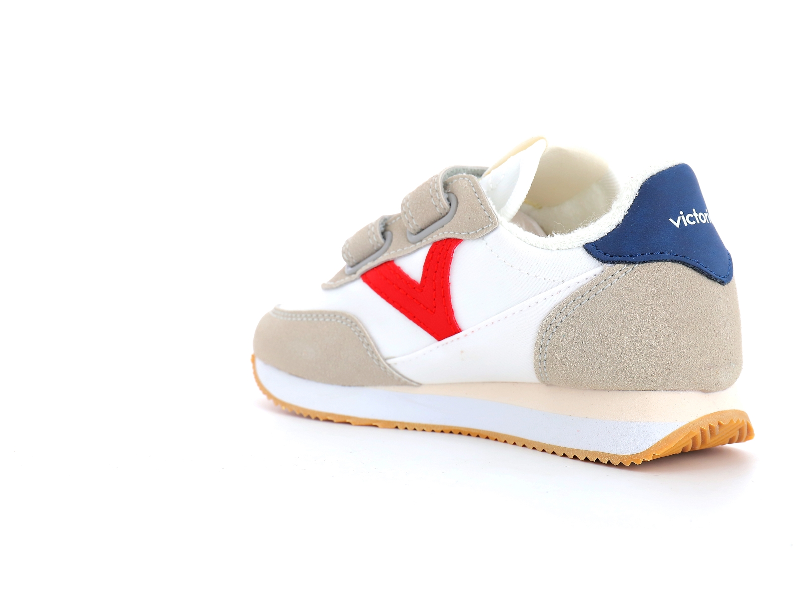 Victoria-1137100 Matières combinées Blanc Rouge