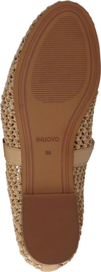Inuovo ballerina's met sierstenen beige