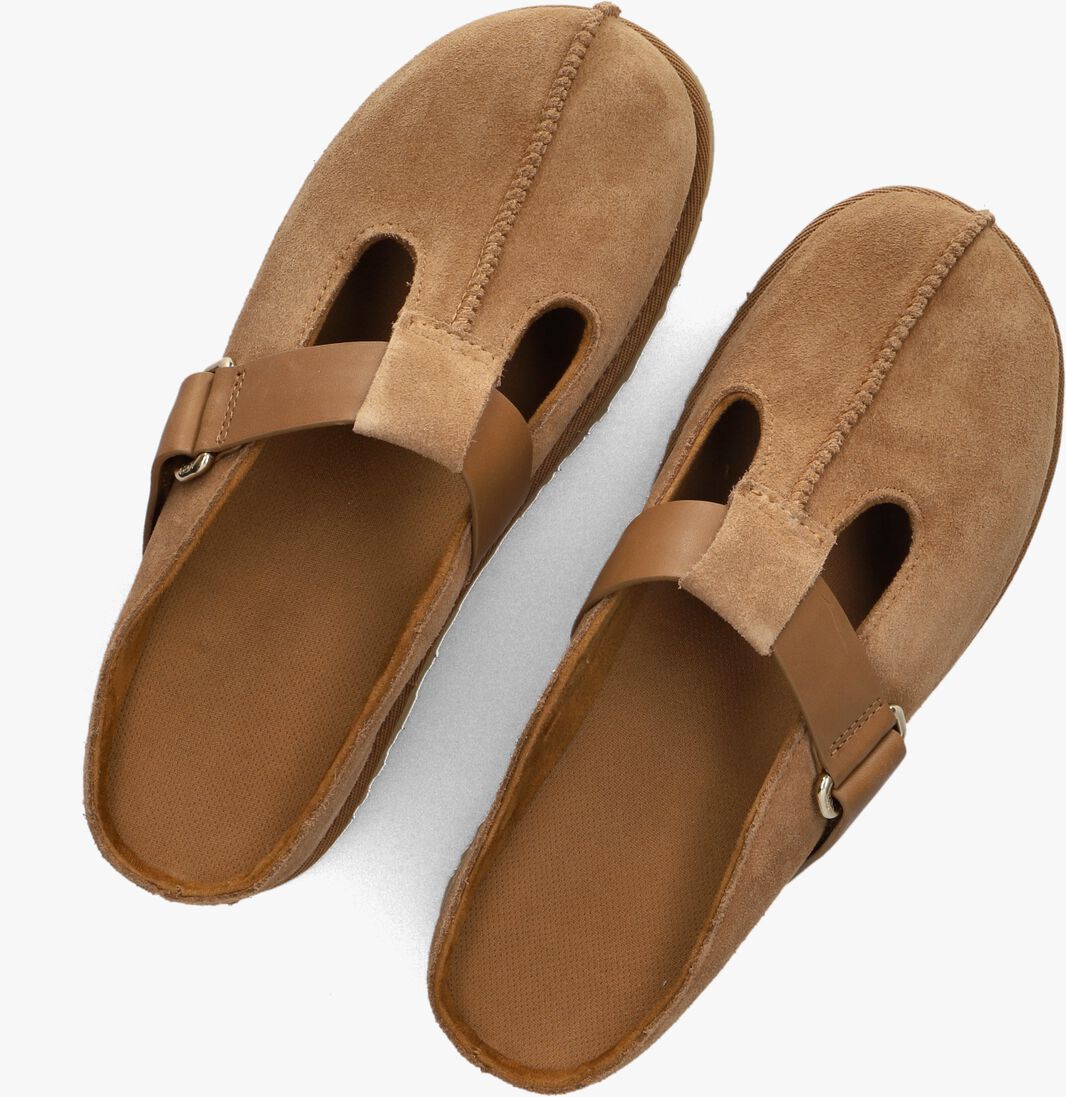 cognac ugg instappers w goldenstar hi clog