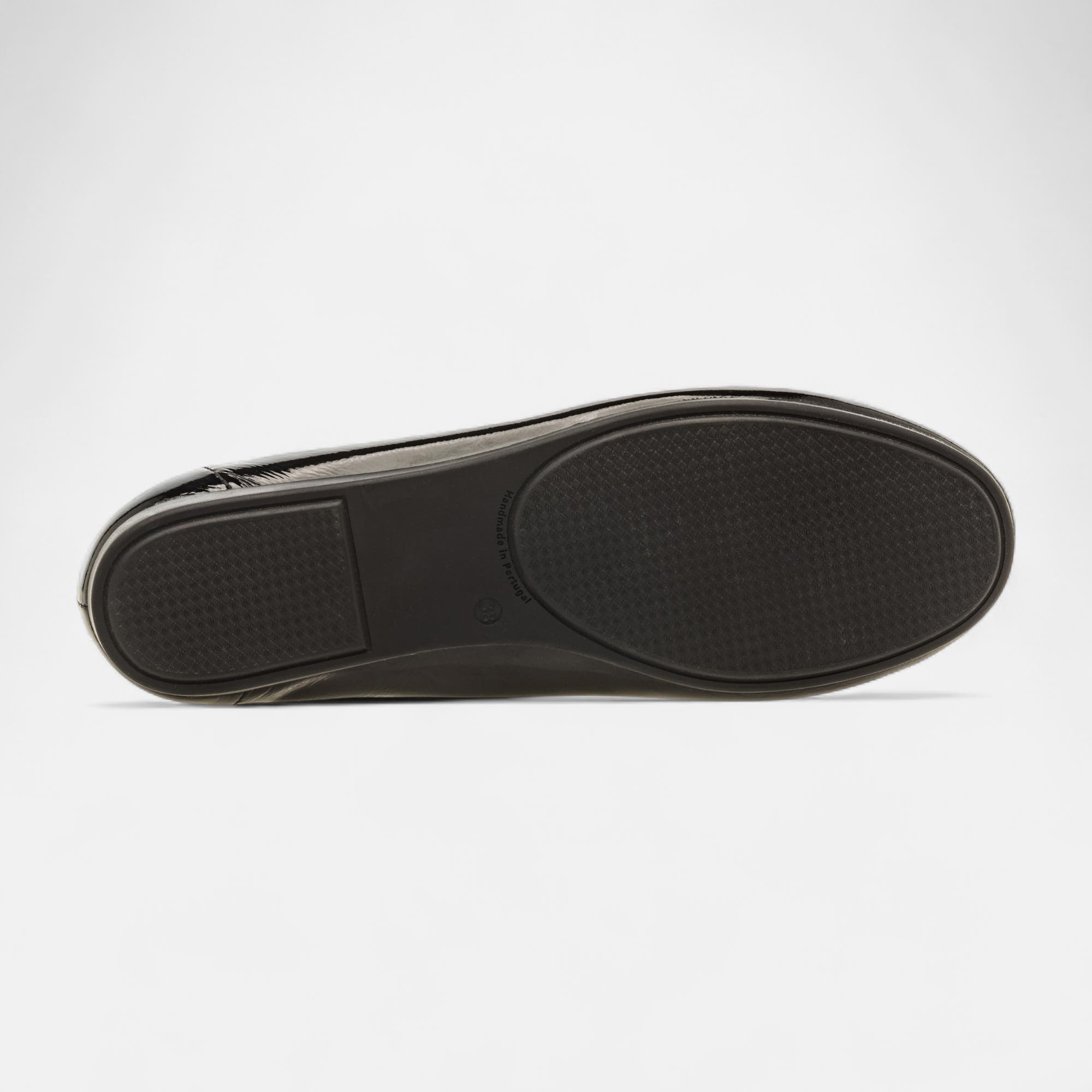 Mocassins Femme en cuir noir vernis