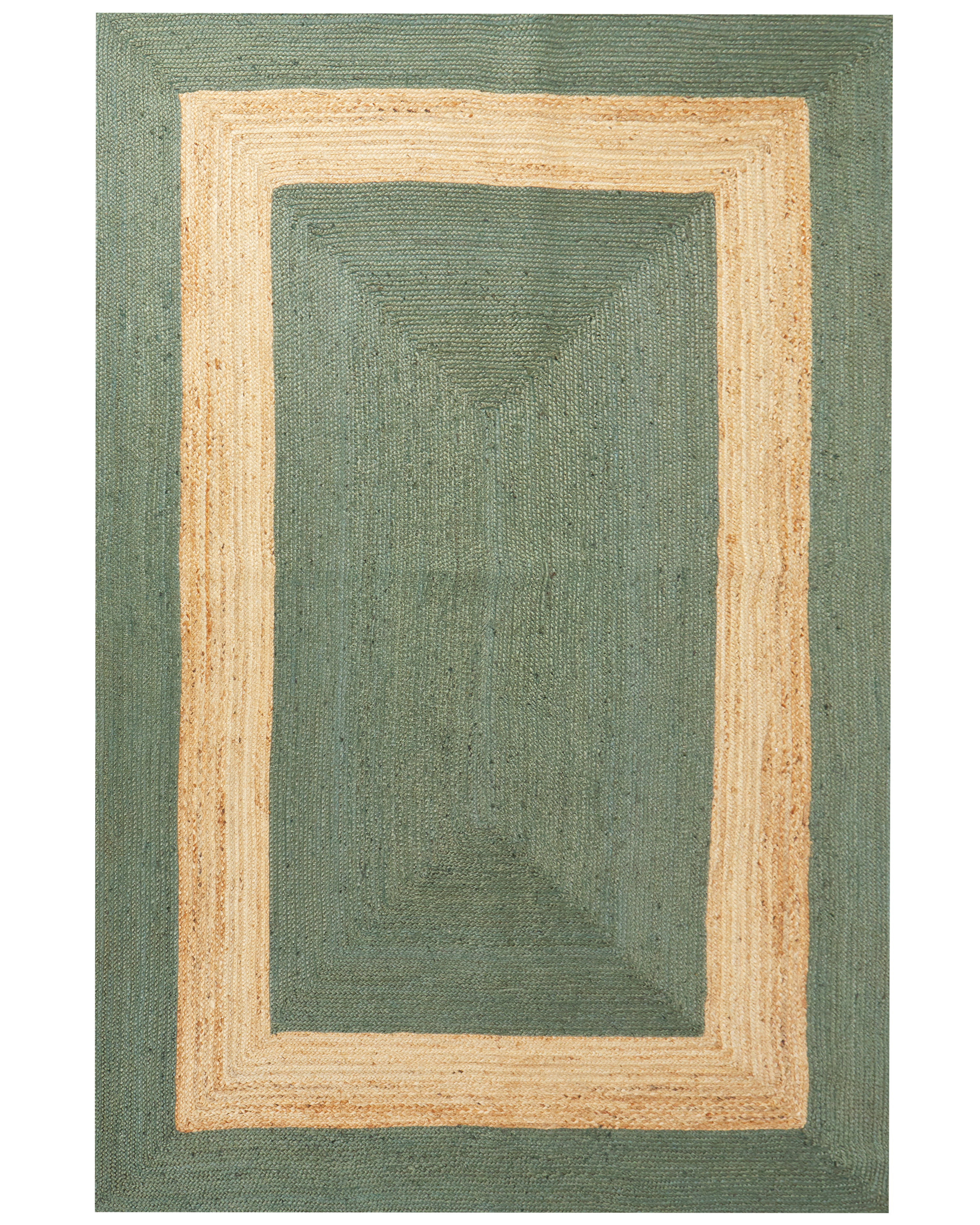 Vloerkleed KARAKUYU Groen 200 x 300 cm Jute