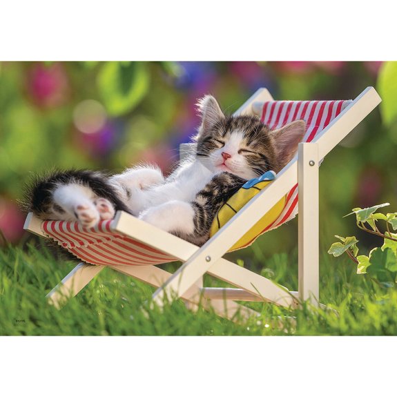 2 puzzles de 24 pièces Chatons au repos