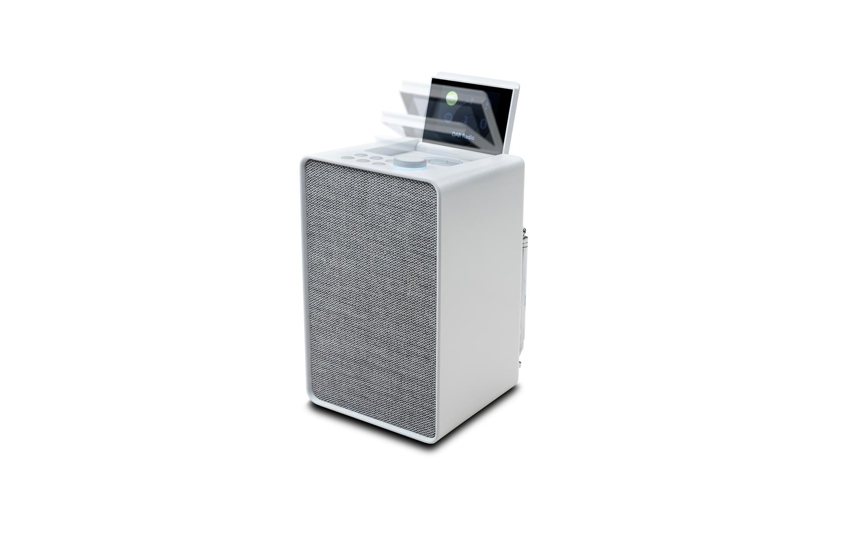 Internet Radio Evoke Spot Cotton White<br>Evoke Spot kompaktes Musiksystem in Cotton White