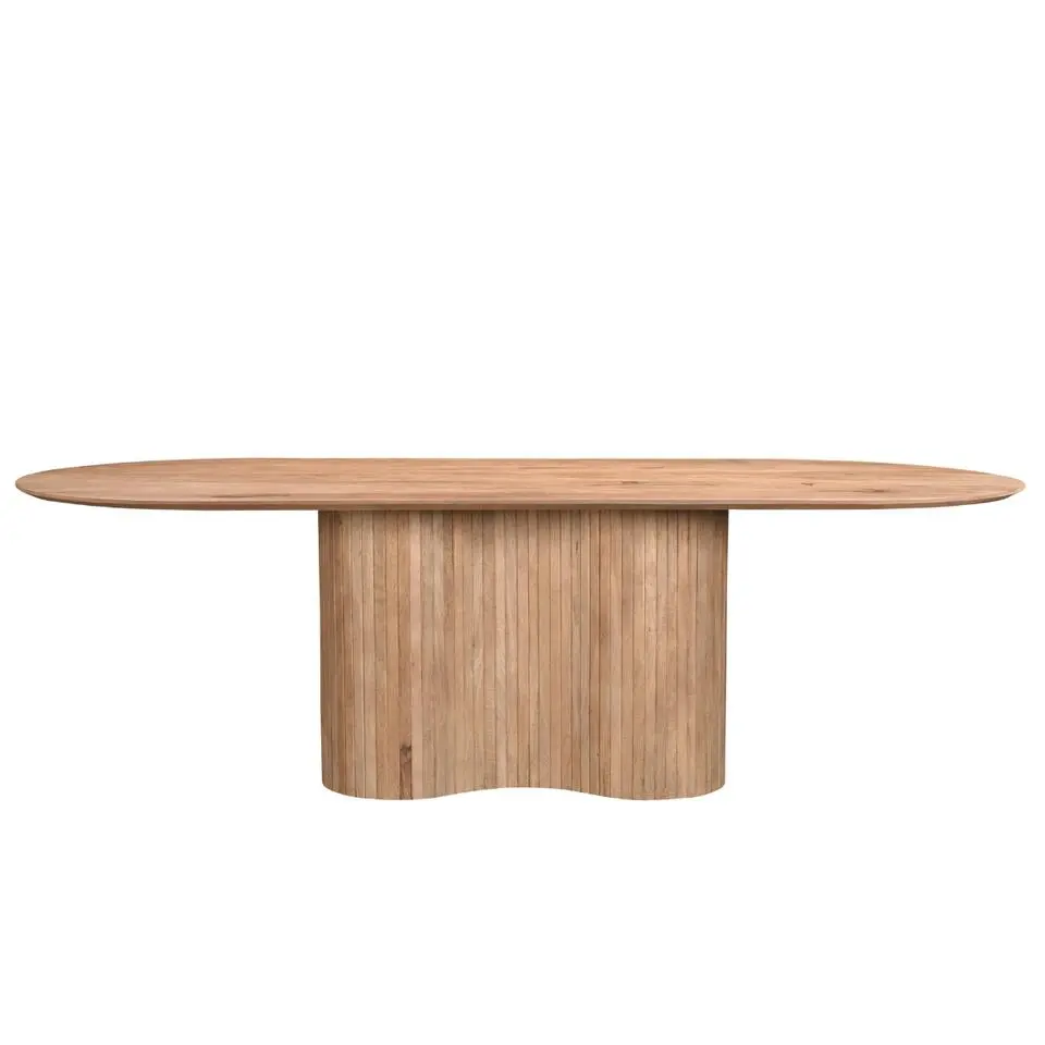 Eettafel Naturel Mangohout - 240x100x77cm - Ava