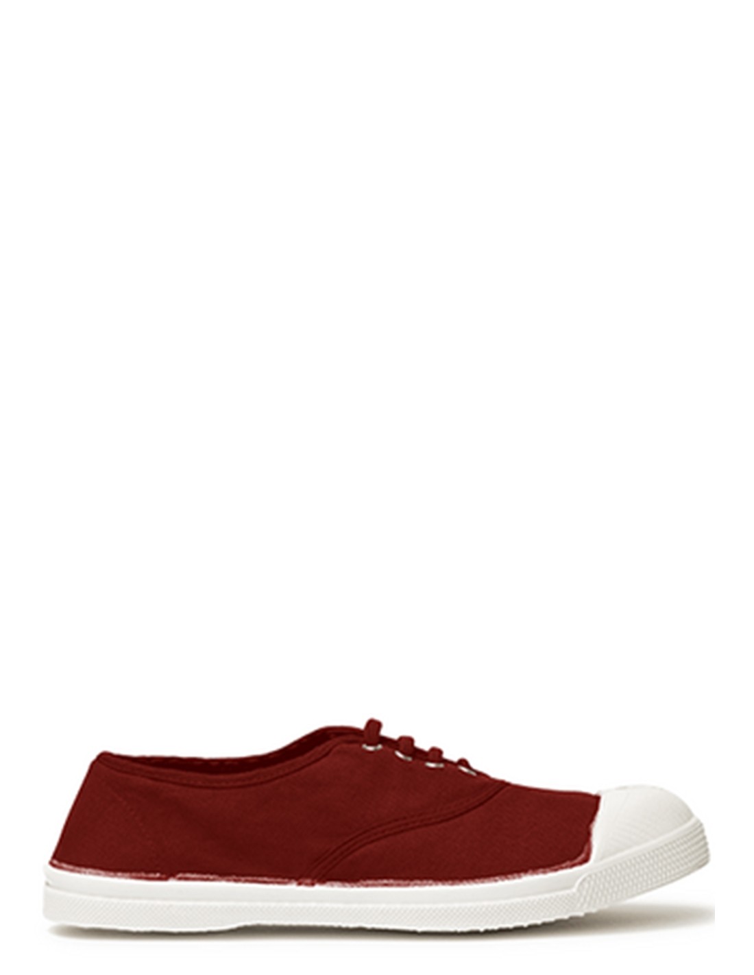 bensimon baskets de ville femme tennis lacets femme rouge