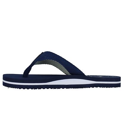 Calvin Klein Flip Flops - Logo Print - Blau