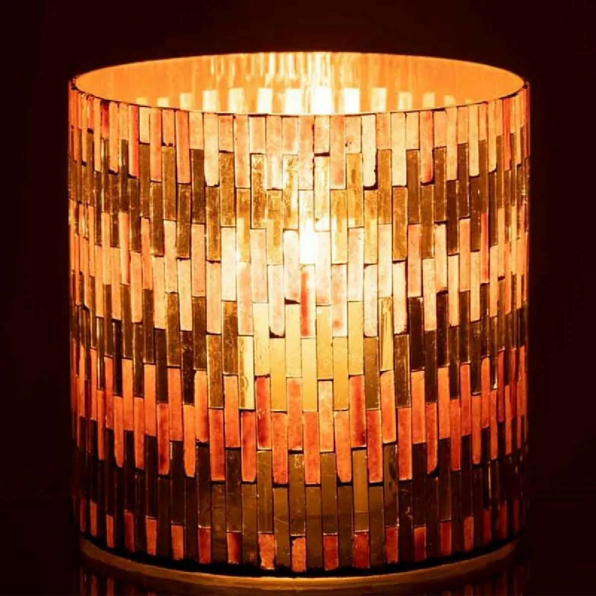 Paris Prix Photophore Déco Chic Verre Marron