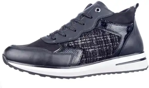 Remonte zwart combi D1G71-01 - maat 39 veterboot zwart combi - maat 39 Calandschoen