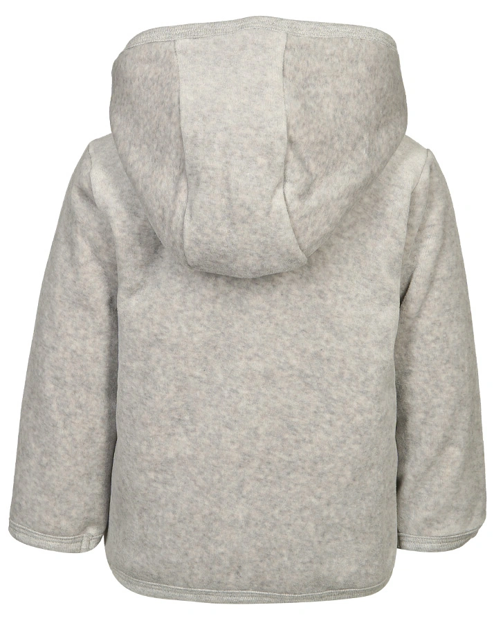 Nicki-Kapuzenjacke BASIC in grau melange