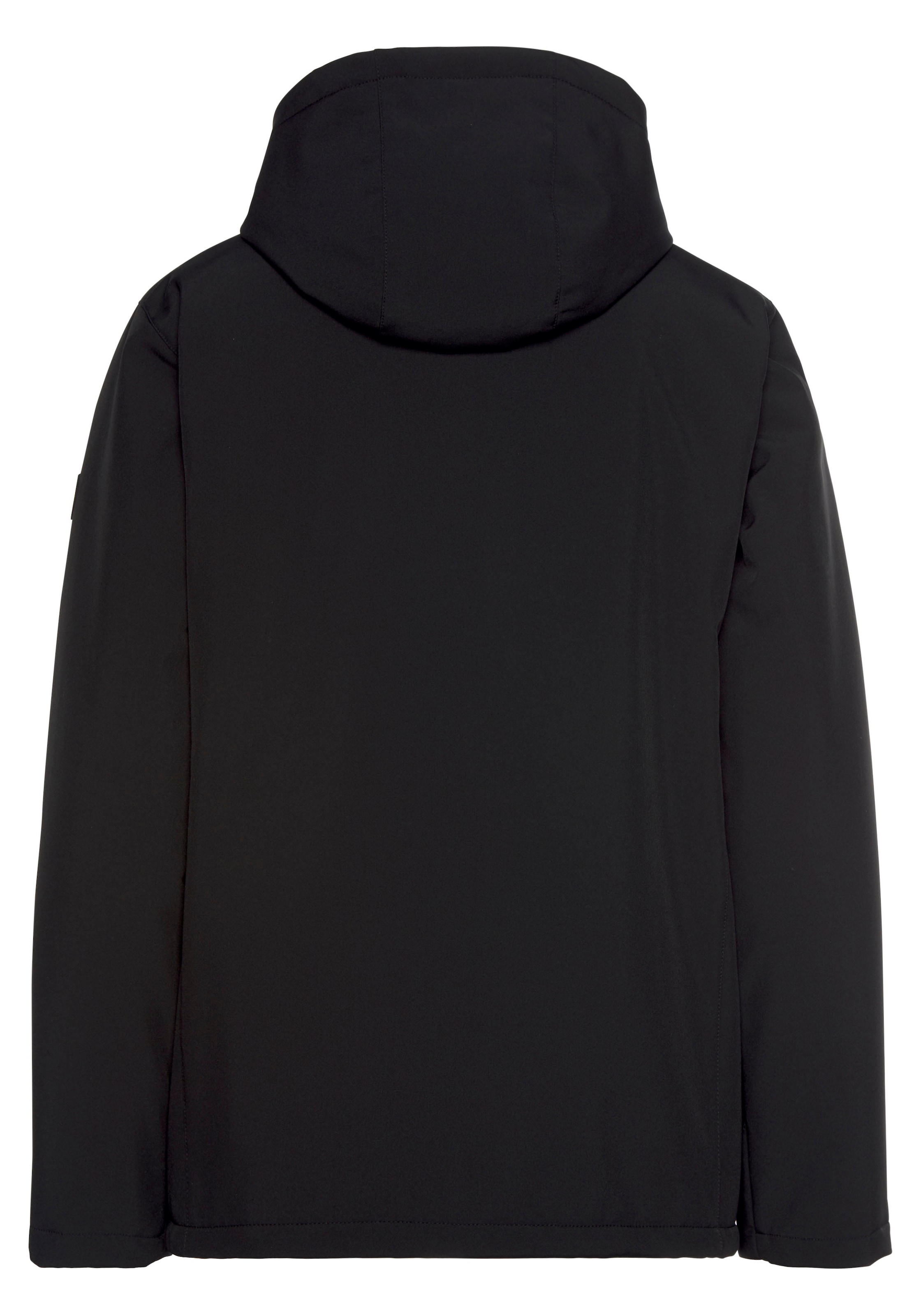 Polarino Winterjacke mit Kapuze für kalte Temperaturen,  aus Softshell,  mit Kapuze,  viele Taschen