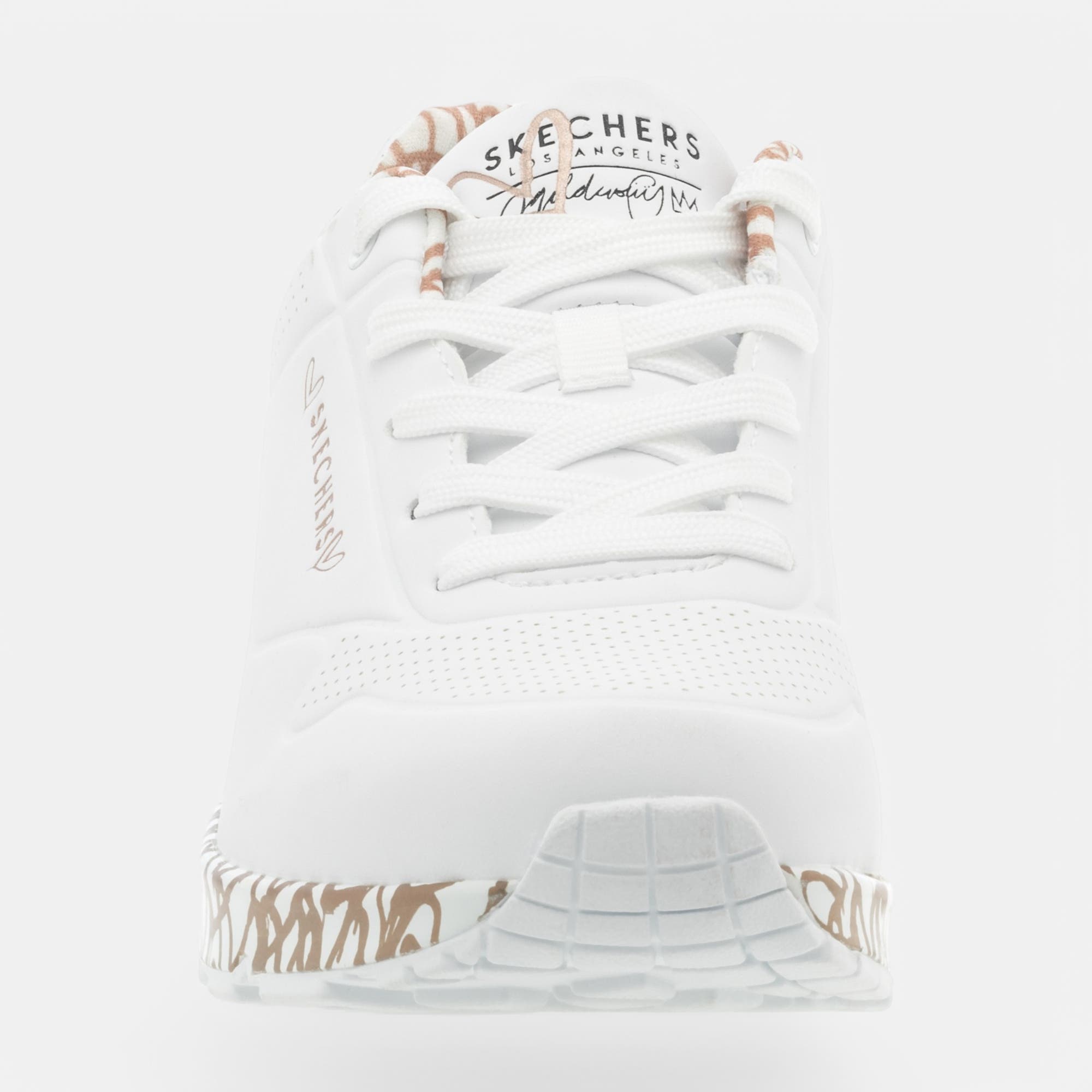 Sneakers Femme blanc/or