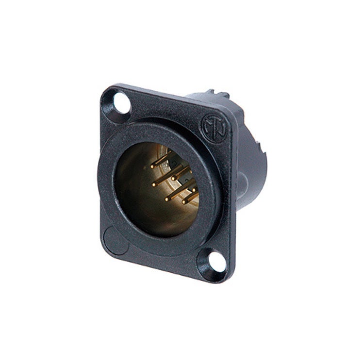Neutrik NC7MD-LX B XLR chassisdeel 7p male