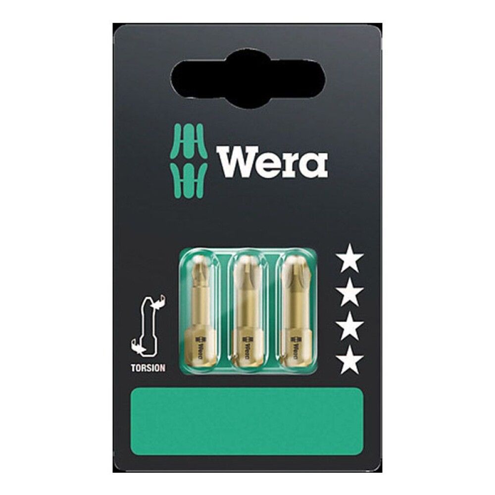 BITS WERA TORISION PZ1-PZ3 3STK 25MM