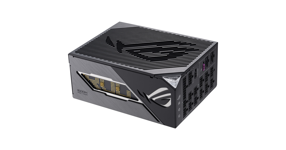 ASUSROG THOR Titanium III modulaire 1600 watt voeding   (Zwart, 2x 12V-2x6, 4x PCIe)