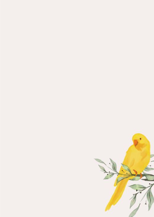 Greetz | Huwelijkskaart | Kanarie | Vogel | Avontuur