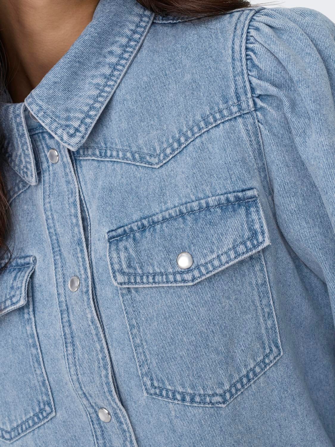 ONLCOREY Jeanshemd Light Blue Denim
