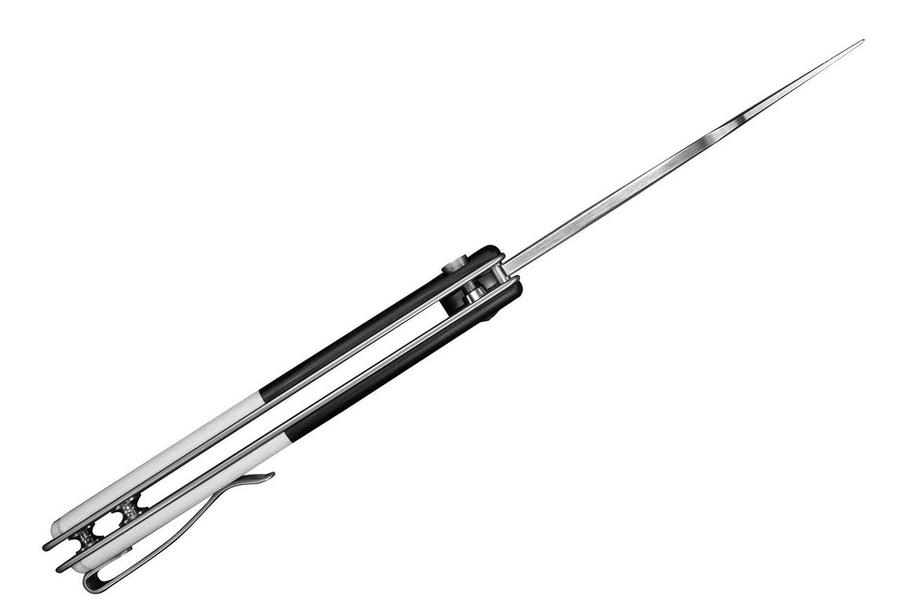 Civivi Outlaw Muk C24079-4 Satin 14C28N, Black & White G10, zakmes