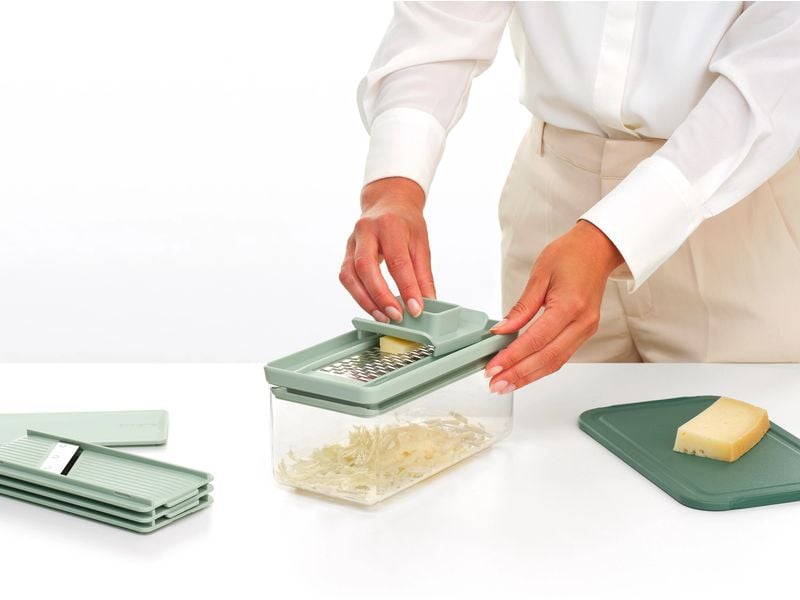 Brabantia Handreibe Tasty  5-telig, Grün/Transparent Hobel und Reibeset