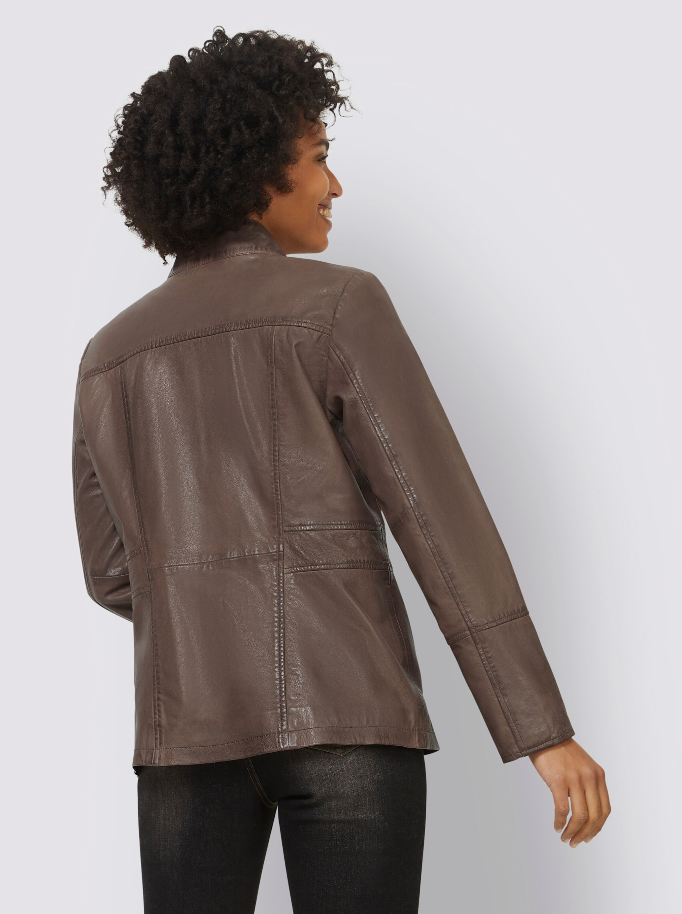 Leder-Jacke