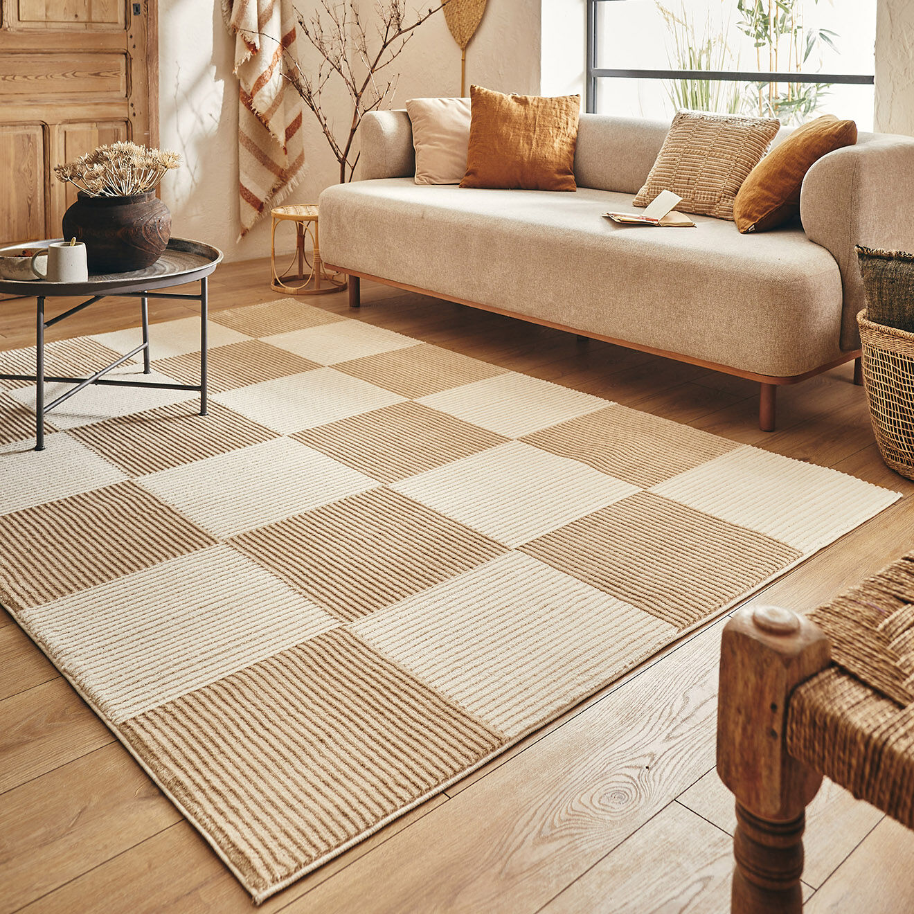 Nazar Rugs Tapis Bianca 172 creme/beige - 200x290 cm