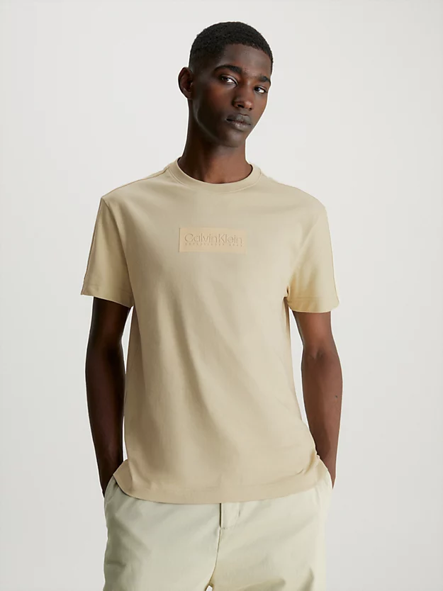 Camiseta de algodão com logotipo