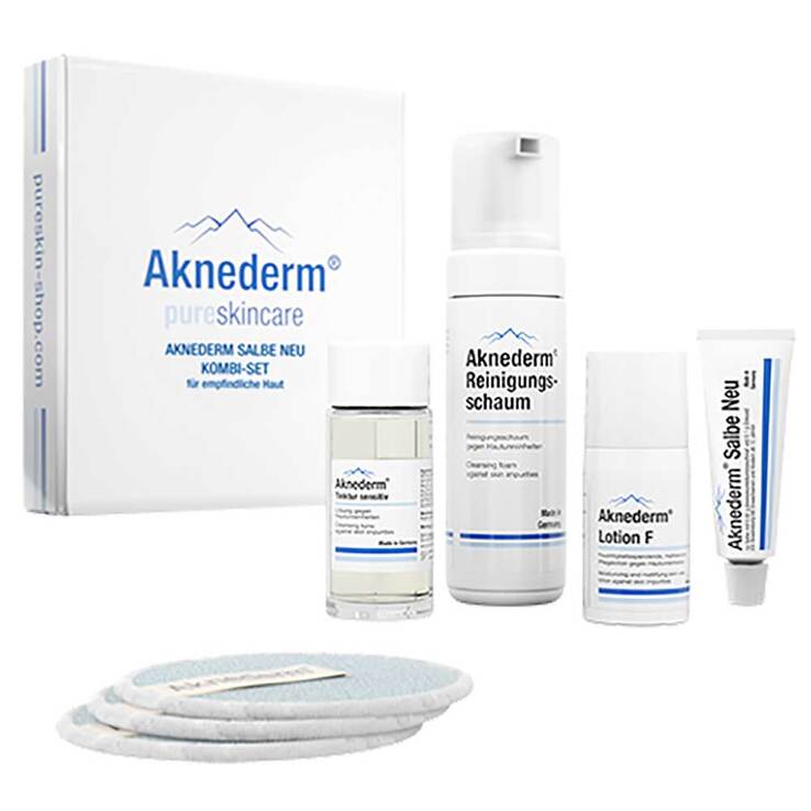 Aknederm Salbe Neu Kombiset für empfindliche Haut, 1 P