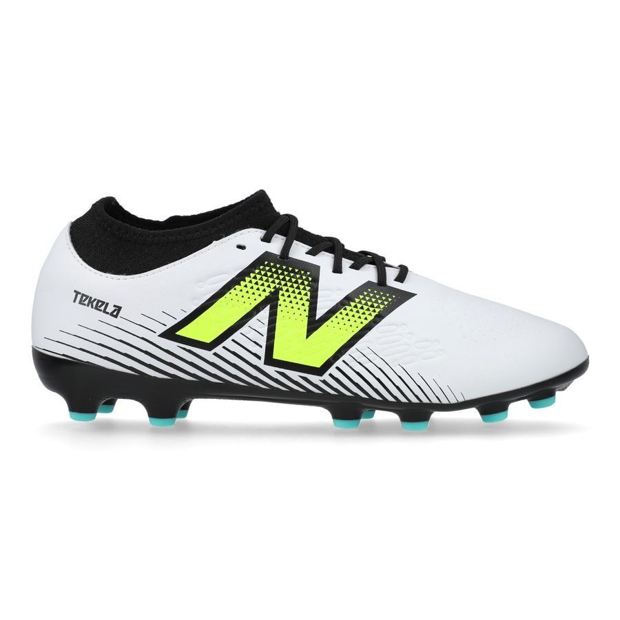New Balance Tekela V4 Magique AG - Blanc/Violet/Jaune Fluo